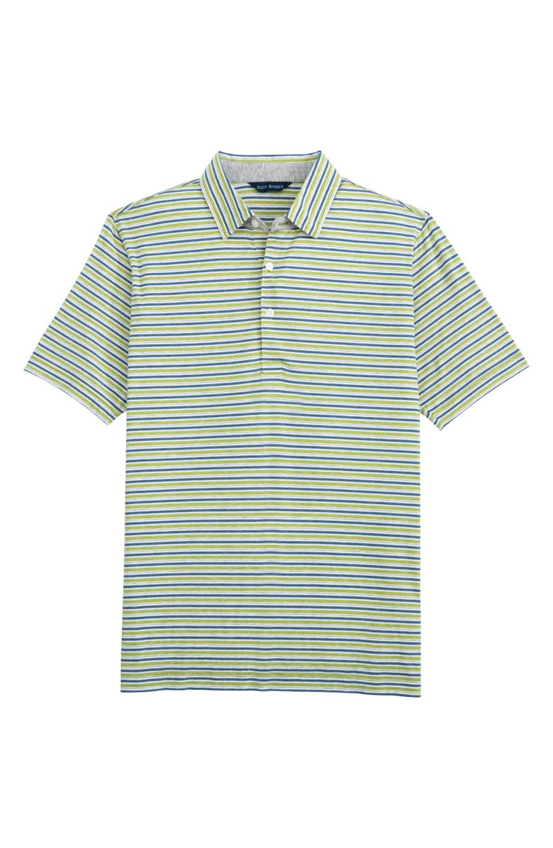 Scott Barber Stripe Cotton Blend Polo, Alternate, color, 