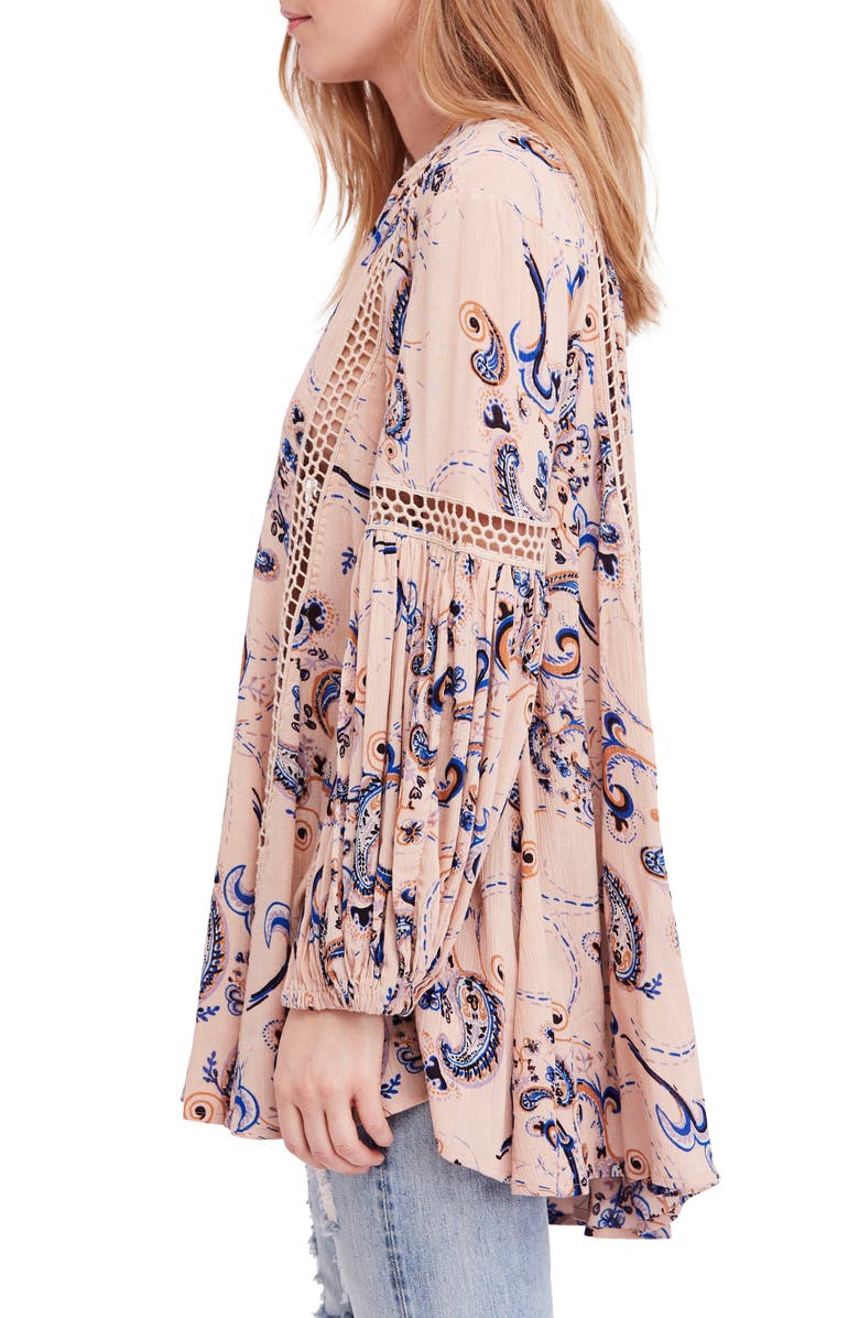 Free People Just the Two of Us Floral Tunic, Alternate, color, 