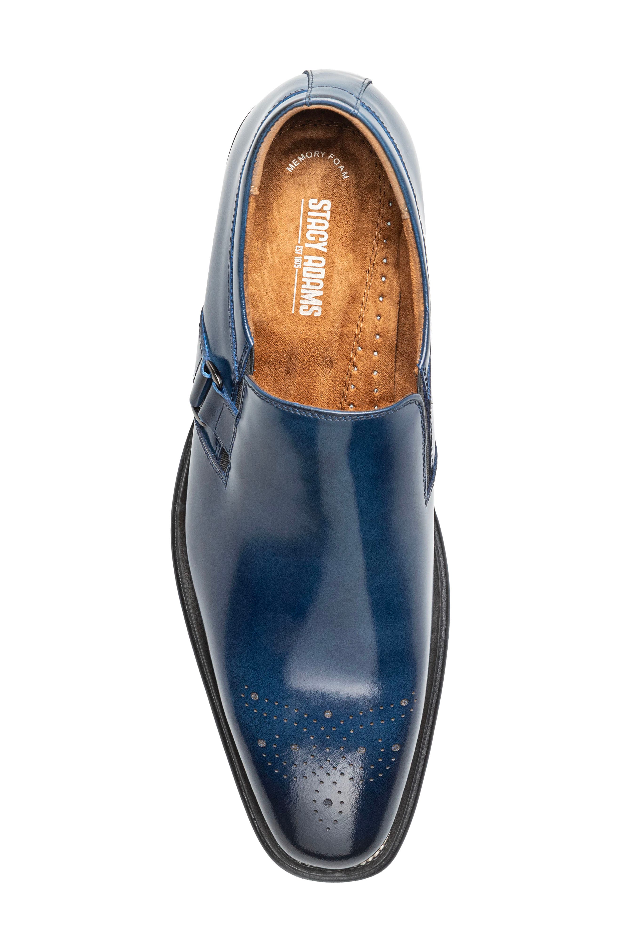 Alistair Leather Plain Toe Slip-On, Alternate, color, COBALT