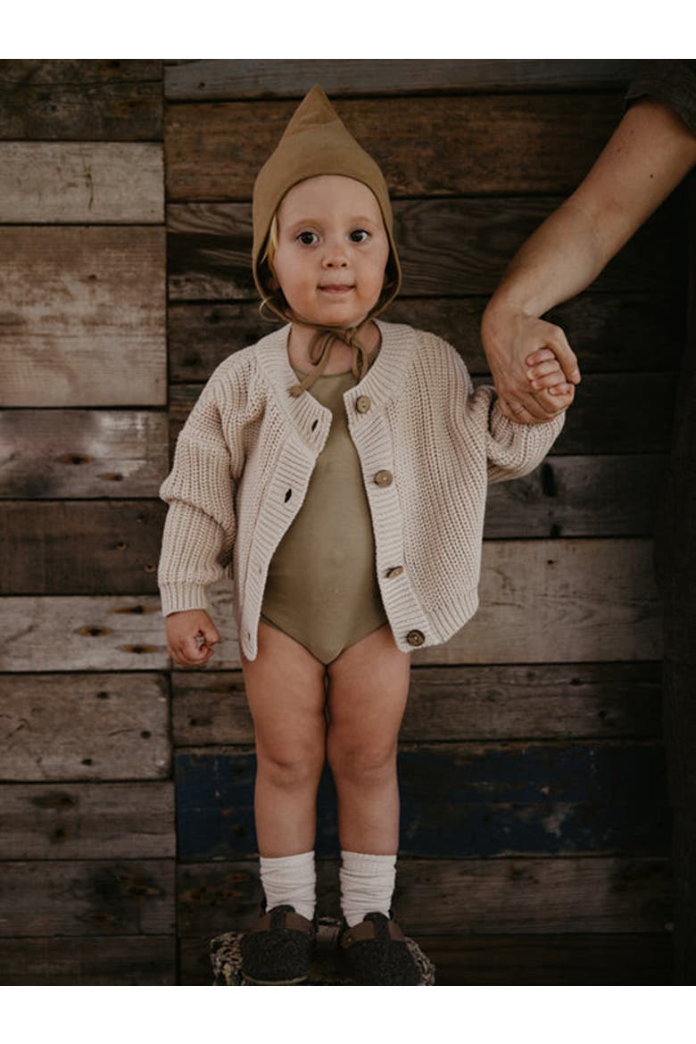 The Chunky Cardigan, Alternate, color, oatmeal