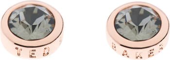 Ted Baker Sinaa stud earrings with Swarovski crystal in pink and rose