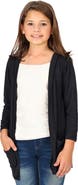 24sevenKid Open Front Long Sleeve Pocket Cardigan