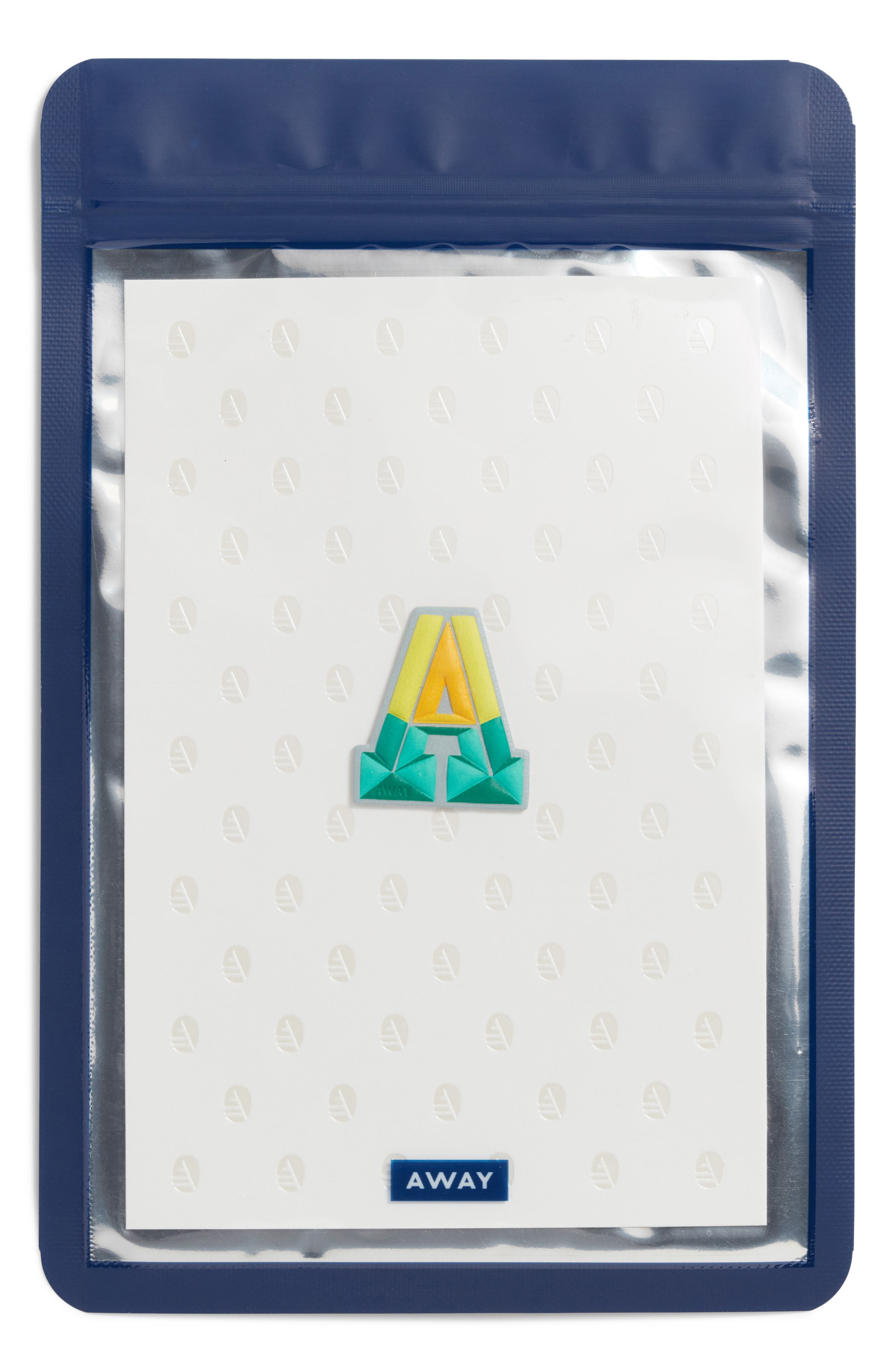 Away Prism Initial Leather Luggage Sticker, Alternate, color, 