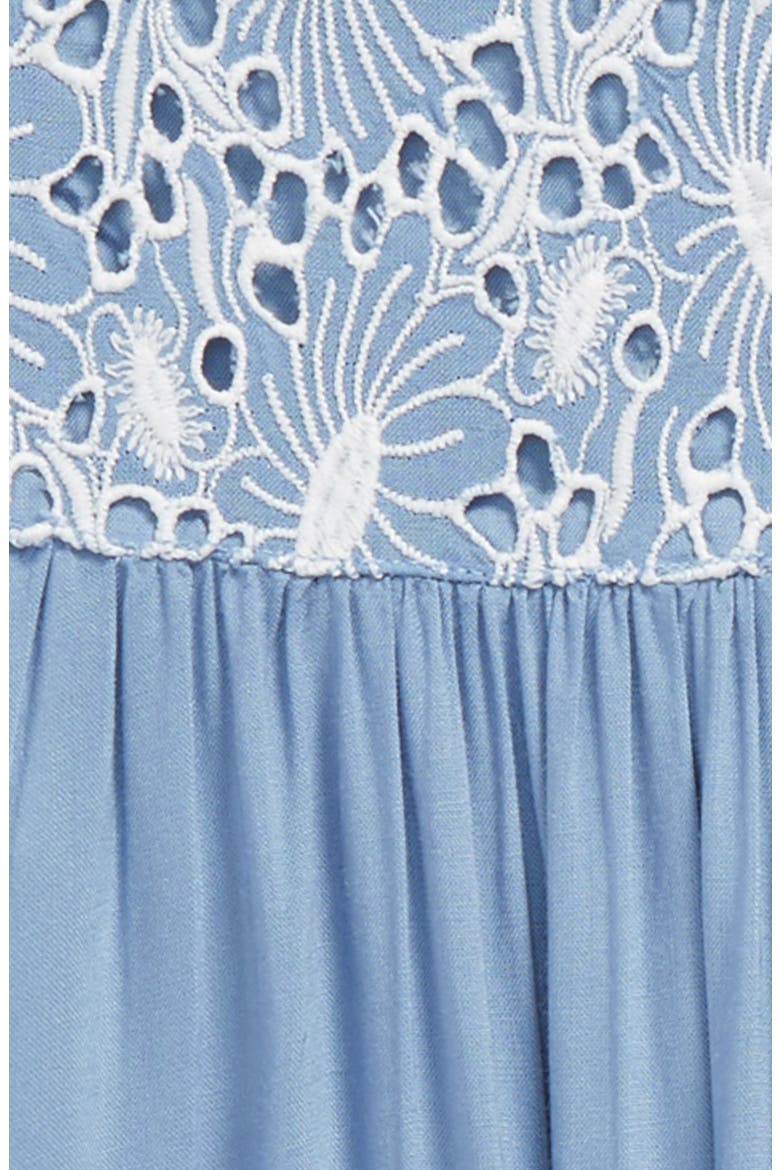 Embroidered Tassel Dress, Alternate, color, BLUE