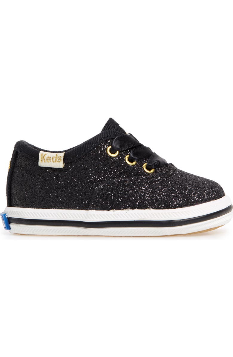 Keds<sup>®</sup> x kate spade new york Champion Glitter Crib Shoe, Alternate, color,
