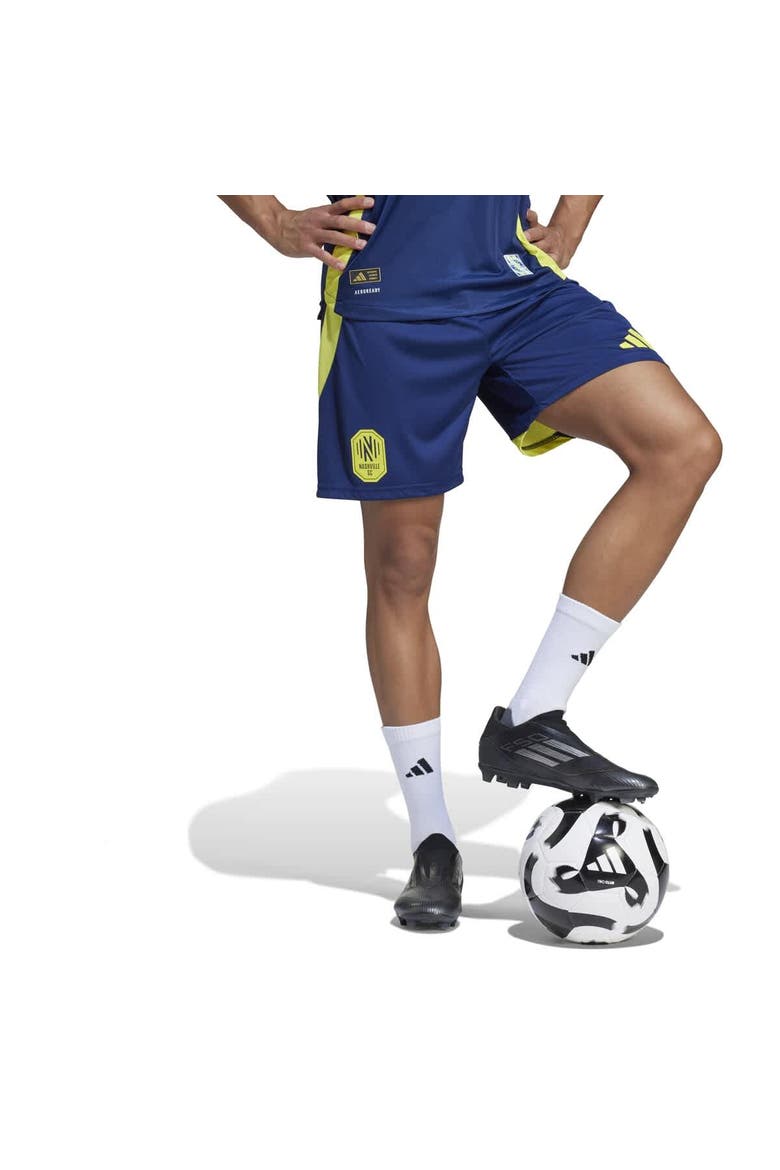 Men's adidas  Navy Nashville SC Away 2025 The Heart of Nashville Kit Authentic Shorts, Alternate, color, Navy