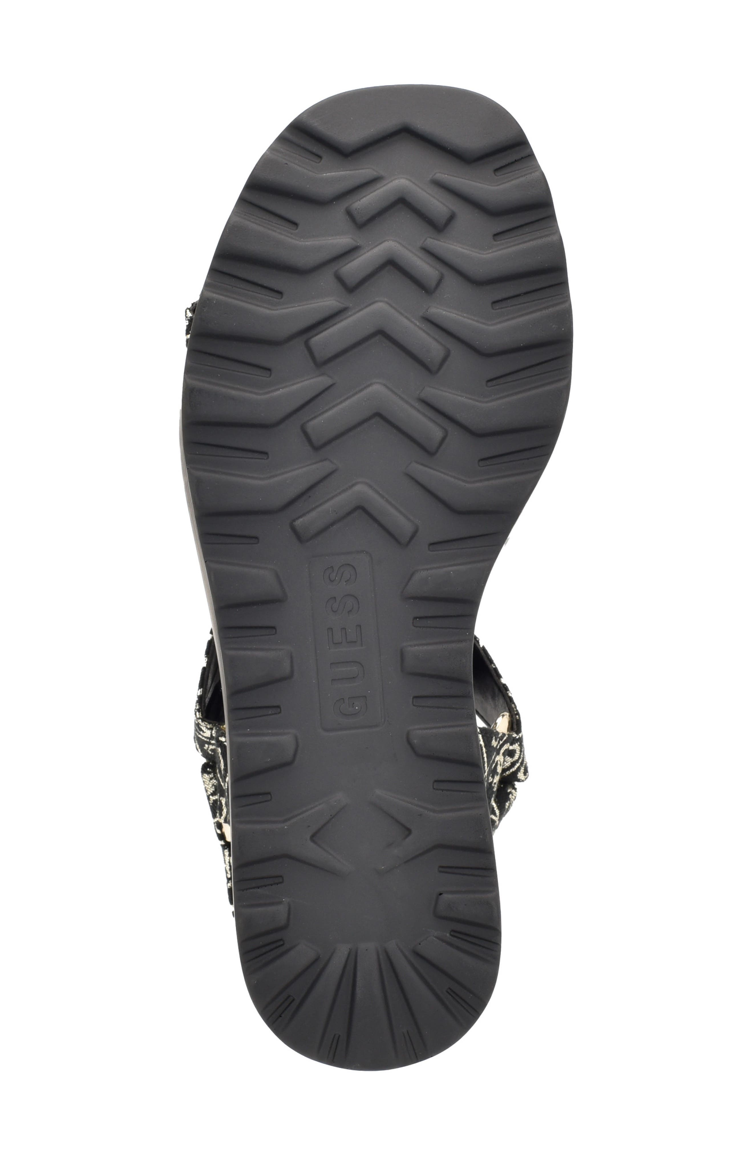 GUESS Ocilia Platform Sandal, Alternate, color, Black