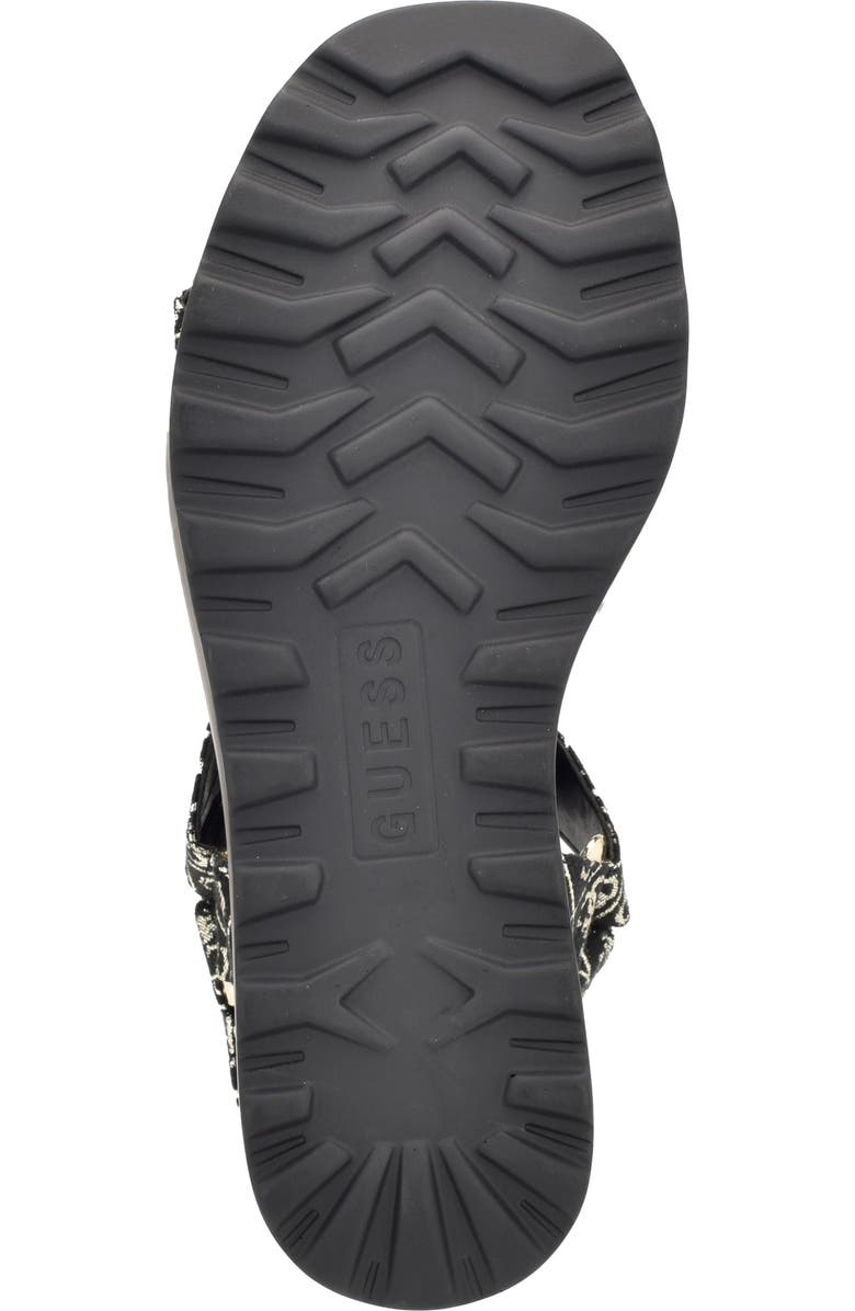 GUESS Ocilia Platform Sandal, Alternate, color, Black