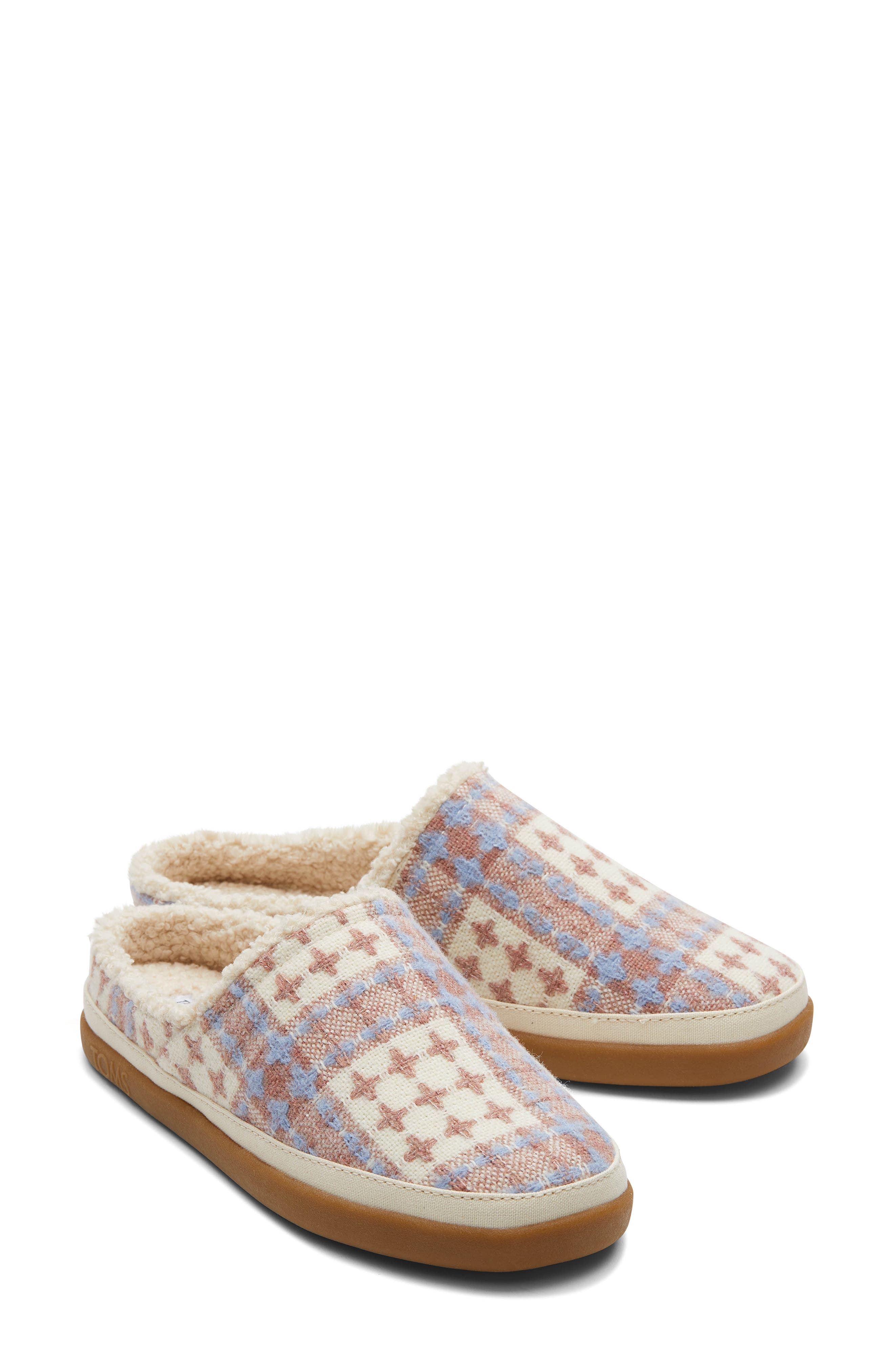 TOMS Sage Faux Shearling Scuff Slipper, Alternate, color, 