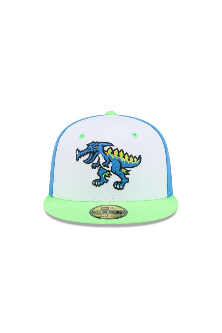Men's New Era  White Myrtle Beach Pelicans Theme Nights 59FIFTY Fitted Hat, Alternate, color, White