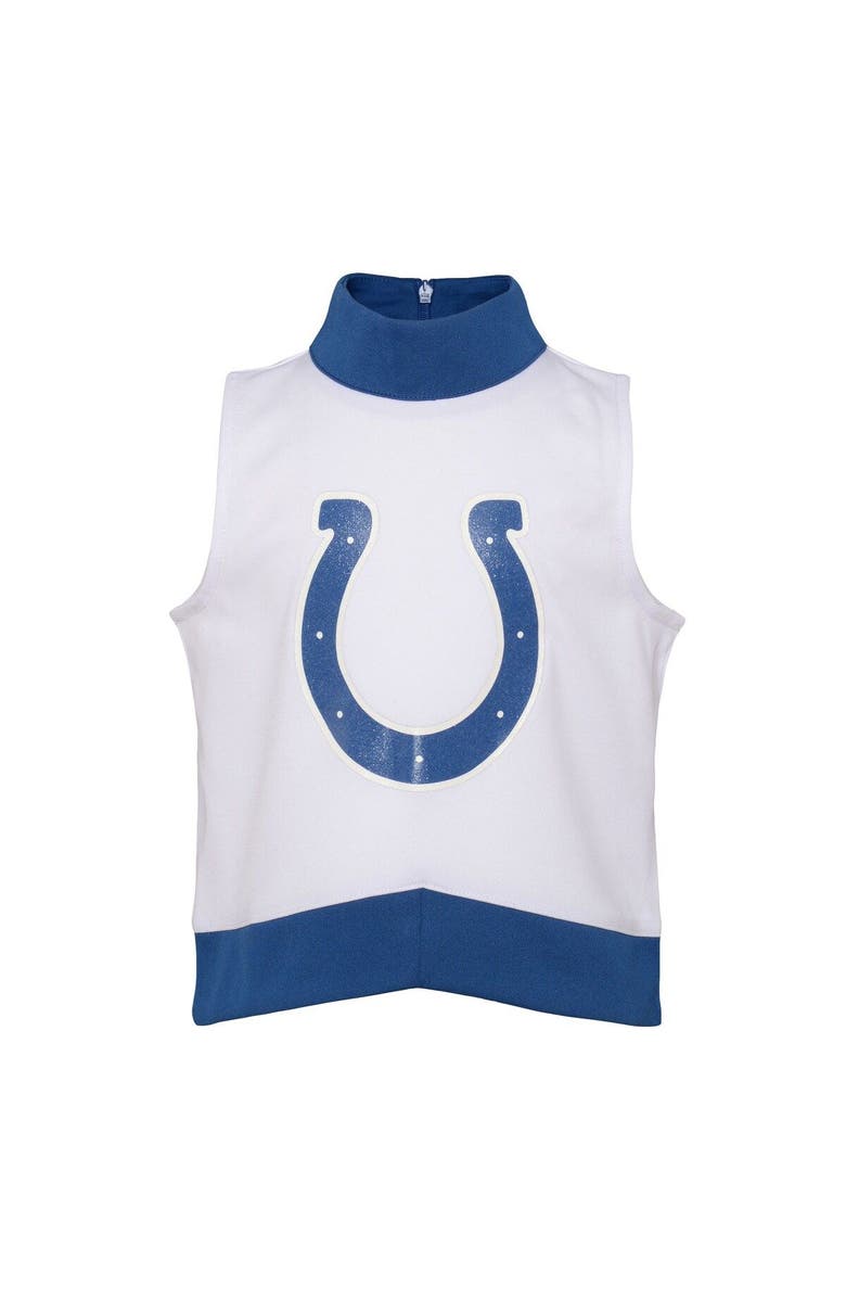 Outerstuff Girls Youth White Indianapolis Colts Junior Camp Cheer Dress, Alternate, color, White