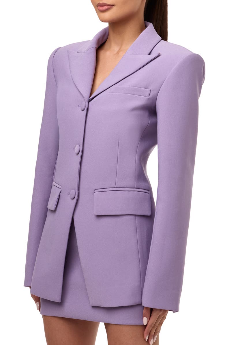 Naked Wardrobe Fitted Blazer, Alternate, color, Lavender