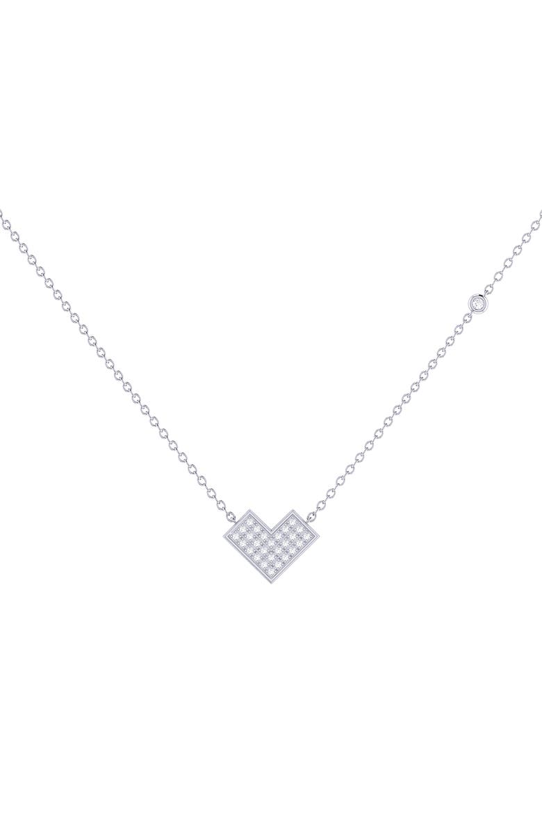 LuvMyJewelry Home One Way Diamond Pendant Necklace - 0.09ct., Alternate, color, 