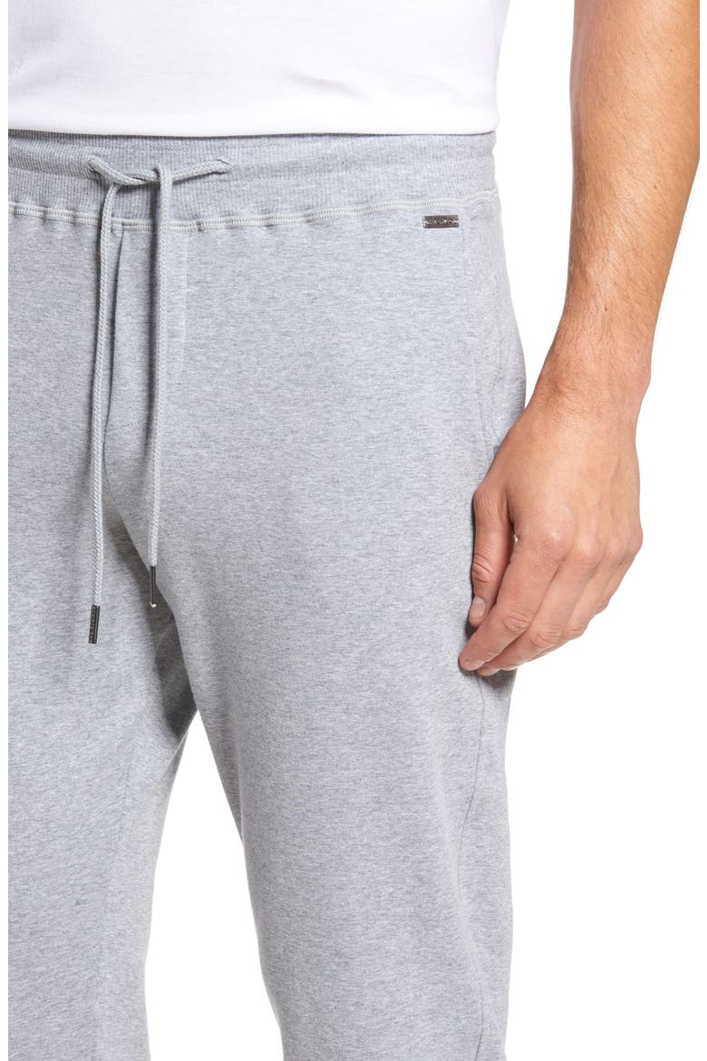 Living Cotton Drawstring Lounge Pants, Alternate, color, GREY MELANGE