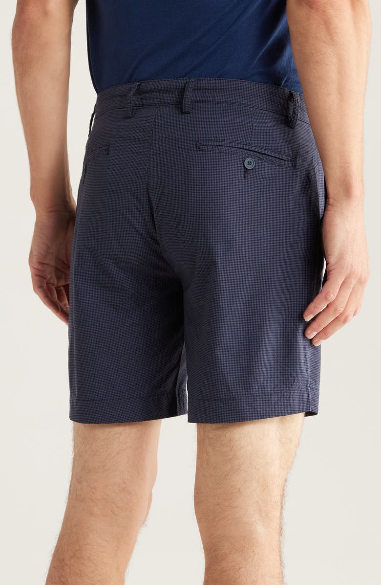 Slate & Stone Microcheck Cotton Shorts, Alternate, color,