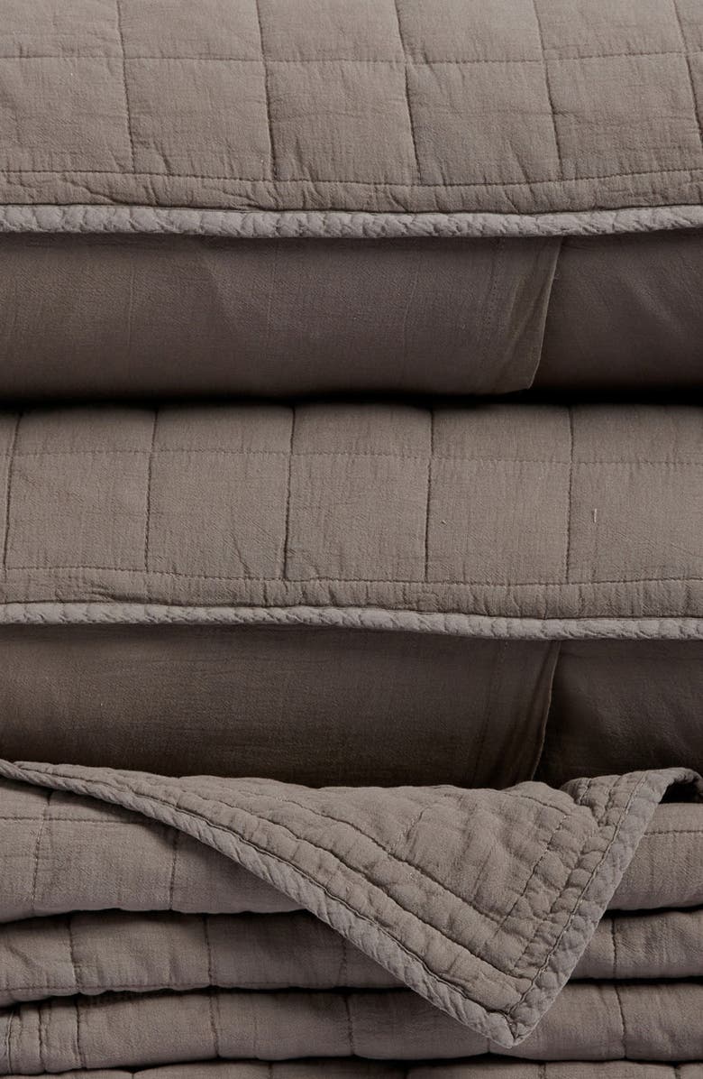 Nordstrom Soft Wash Grid Quilt & Shams Set, Alternate, color, 