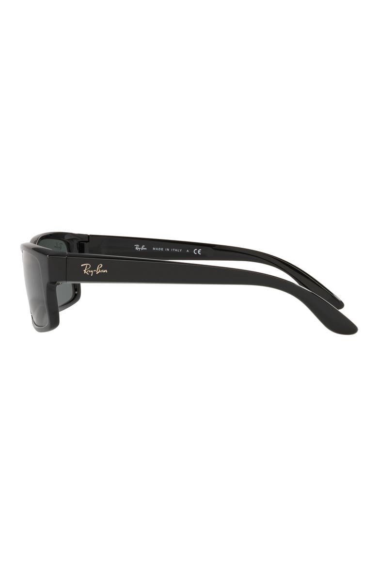 59mm Square Sunglasses, Alternate, color, BLACK