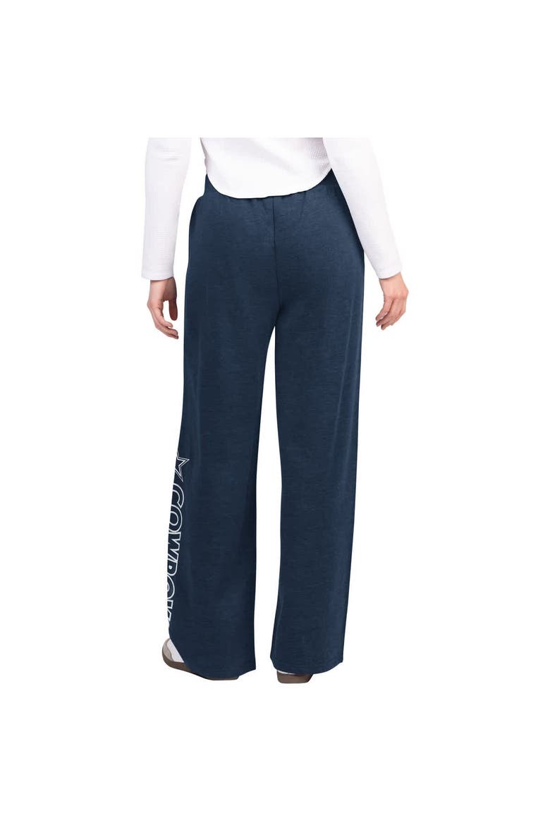 Women's G-III 4Her by Carl Banks Navy Dallas Cowboys Field Wide Leg Sweatpants, Alternate, color, Navy