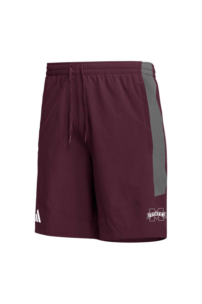Men's adidas Maroon Mississippi State Bulldogs AEROREADY Shorts, Alternate, color, Maroon