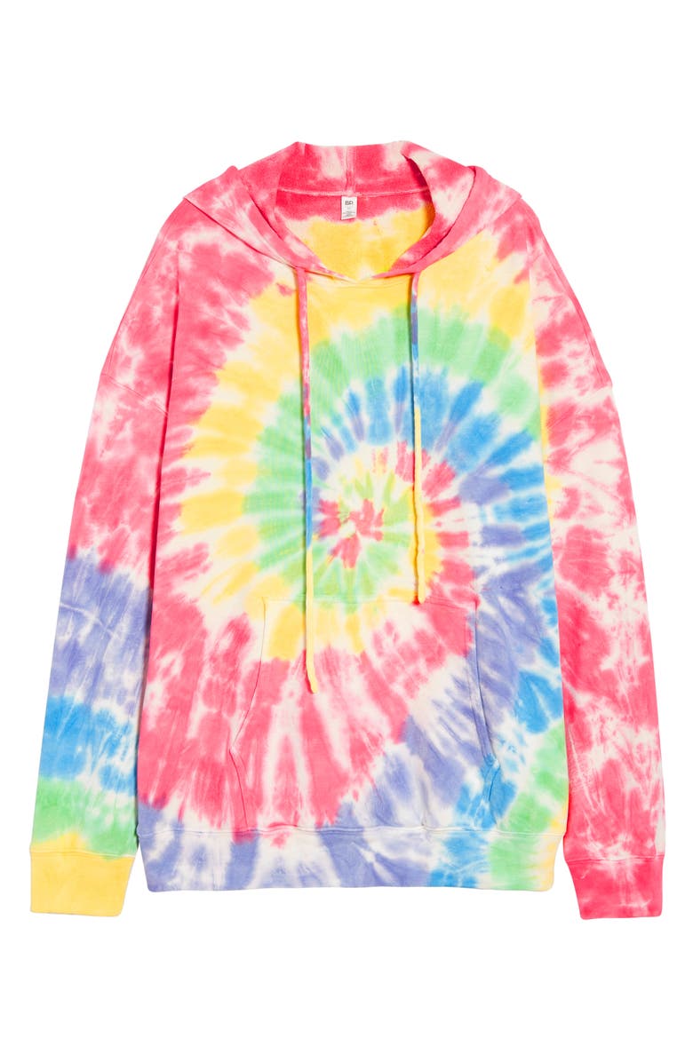 BP. Be Proud by BP. Gender Inclusive Tie Dye Tunic Hoodie, Main, color,