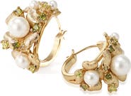RETRO CHIC Garden Blossom Hoop Earrings