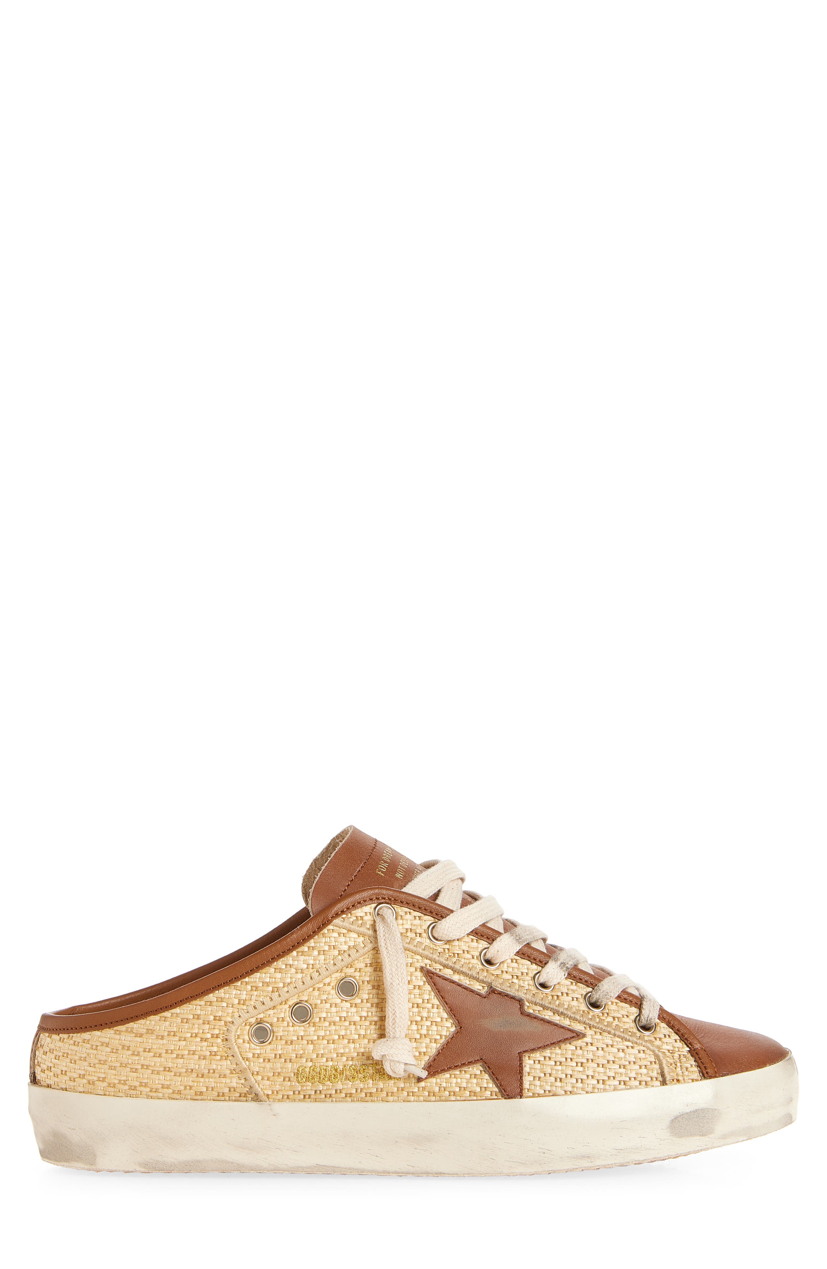 Golden Goose Super-Star Sabot Mule Sneaker, Alternate, color, Beige/ Cognac