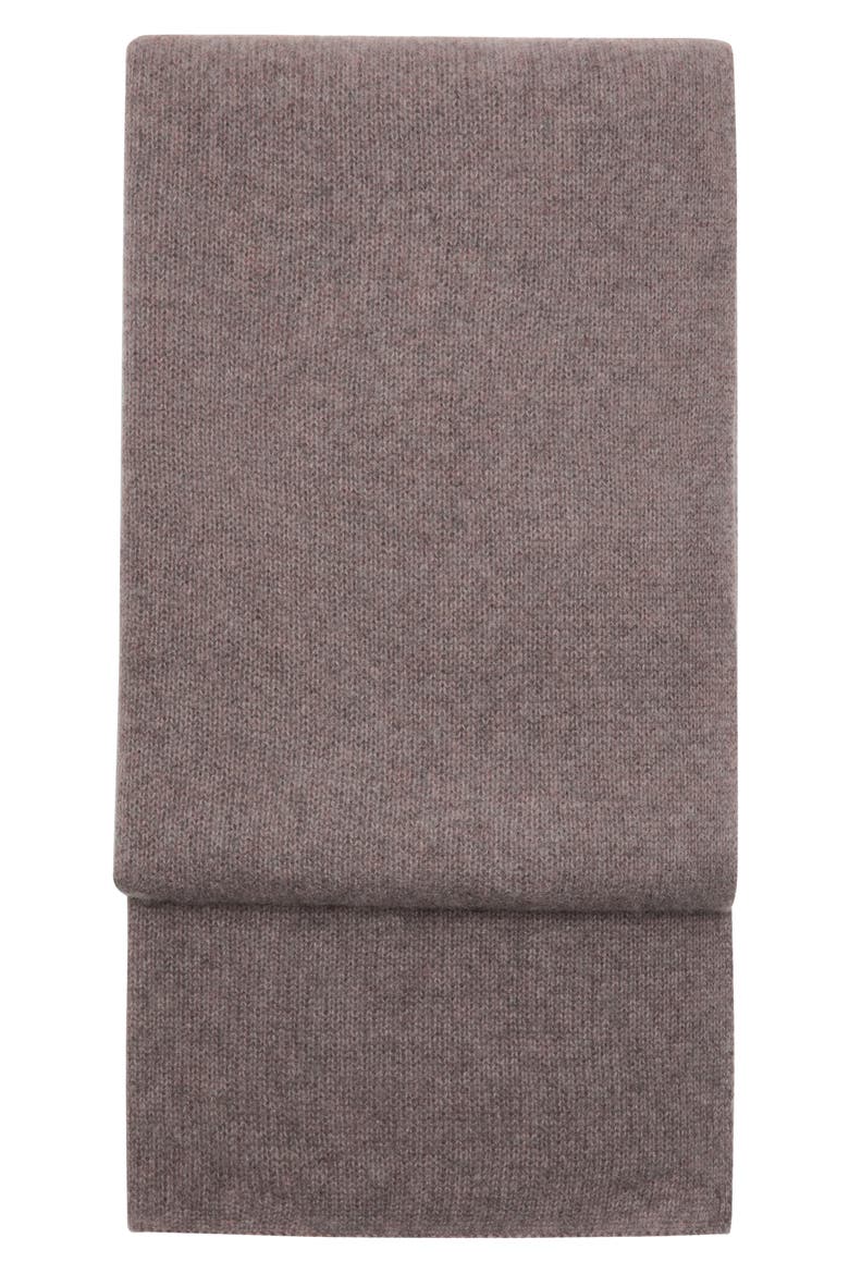 Selection Cashmere Scarf, Main, color, MEDIUM BROWN HEATHER