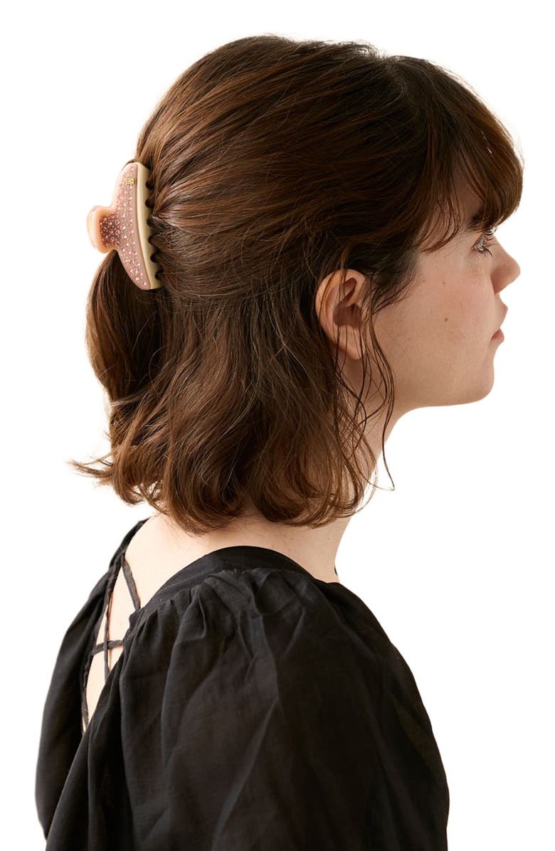 Alexandre de Paris Vendome hair clip, Alternate, color, Pink