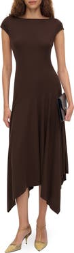 Reformation Danica Handkerchief Hem Knit Dress