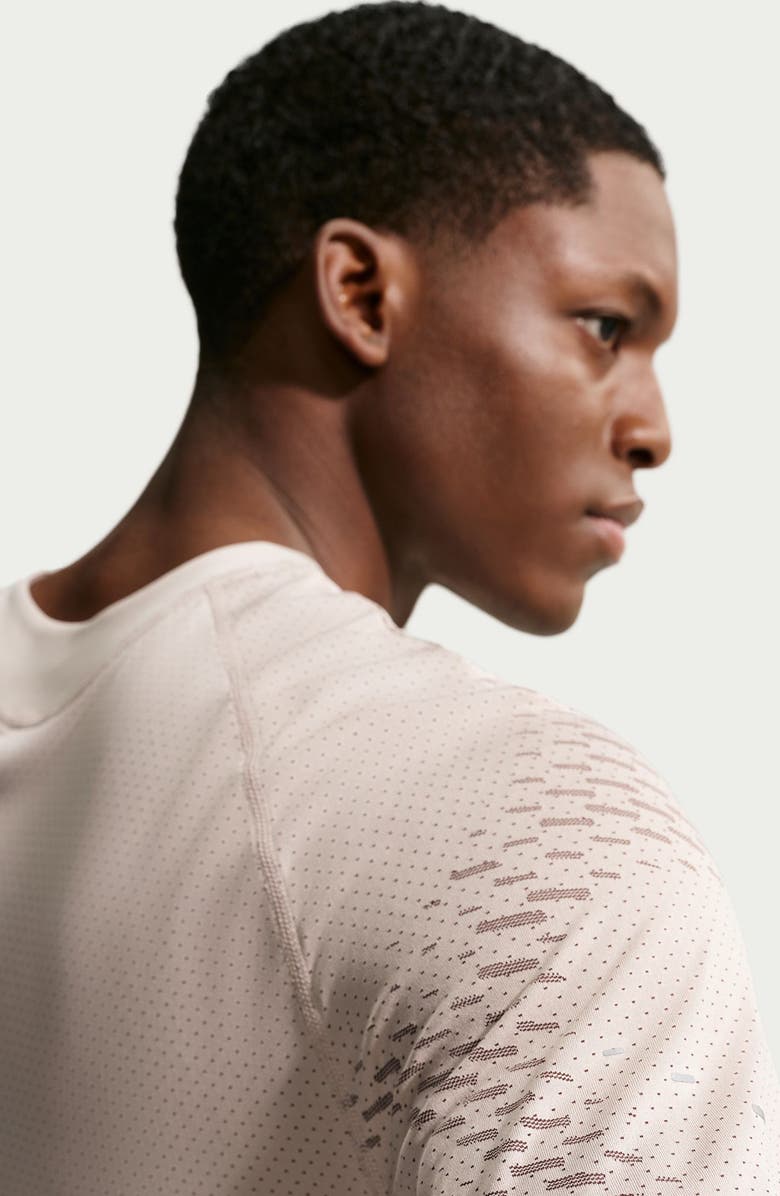 Nike Stride Dri-FIT ADV Short-Sleeve Running Top, Alternate, color, Cream/ Mink Brown