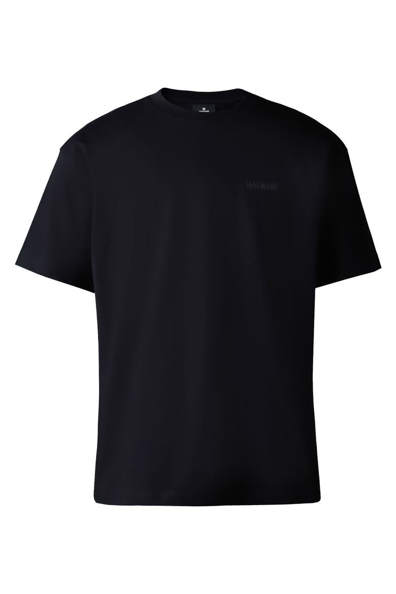 TEE-R Silicone Logo Organic Cotton T-Shirt, Alternate, color, BLACK