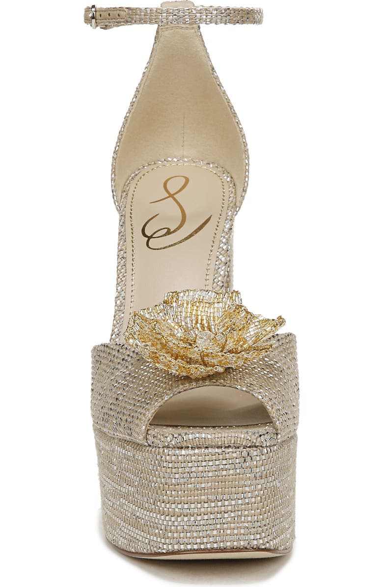 Sam Edelman Kori Flora Ankle Strap Platform Sandal, Alternate, color,