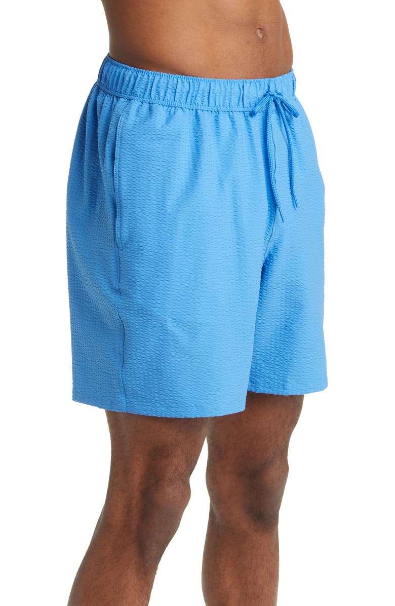 ASOS DESIGN Solid Swim Trunks, Alternate, color,