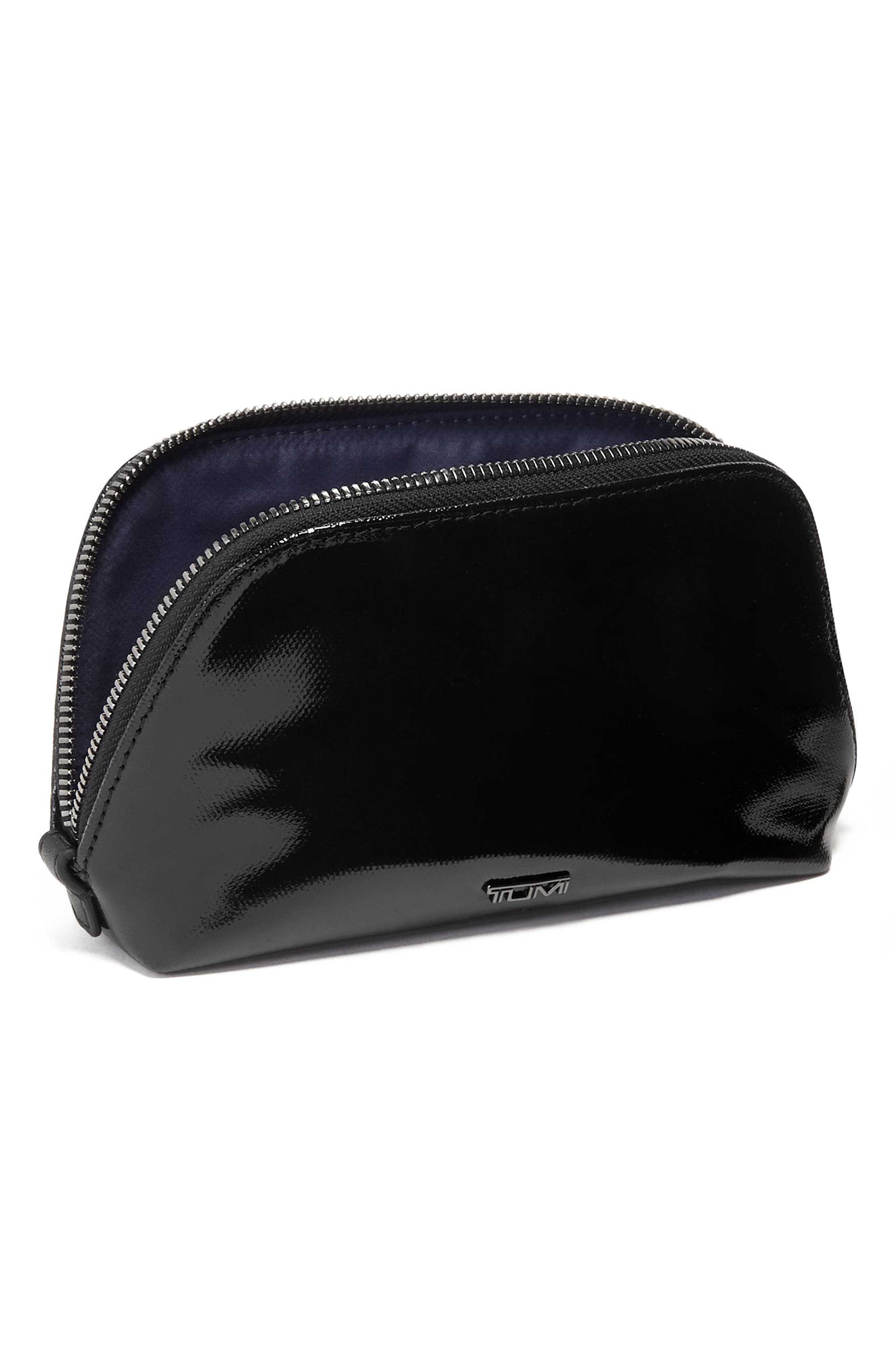 TUMI Belden Leather Cosmetic Pouch, Alternate, color, 