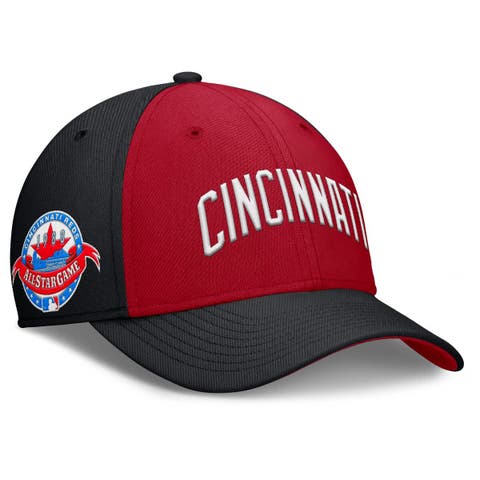 Men's Nike Black/Red Cincinnati Reds Rise Swoosh Performance Flex Hat