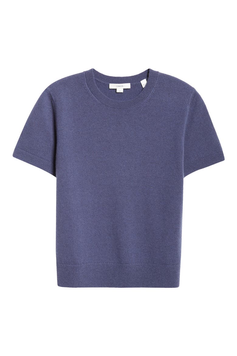 Wool & Cashmere Blend Crewneck Sweater, Alternate, color, DARK PERIWINKLE