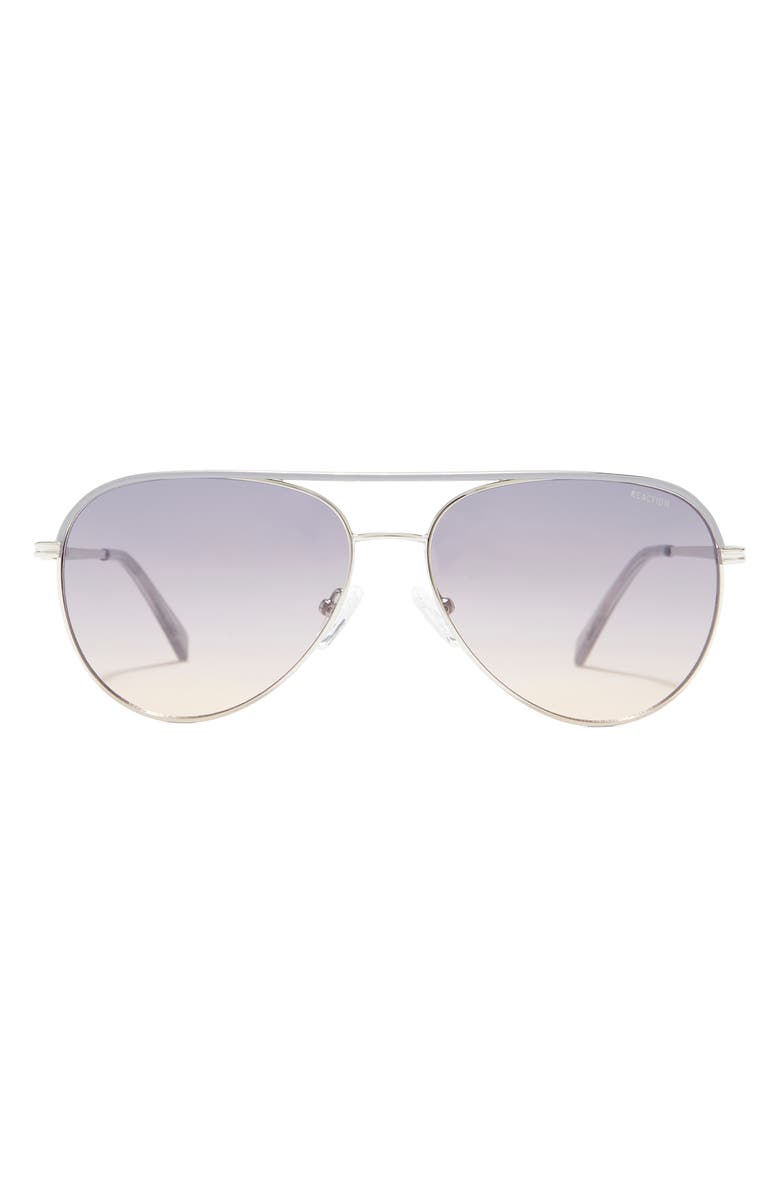 Reaction Kenneth Cole 59mm Aviator Sunglasses, Main, color, 