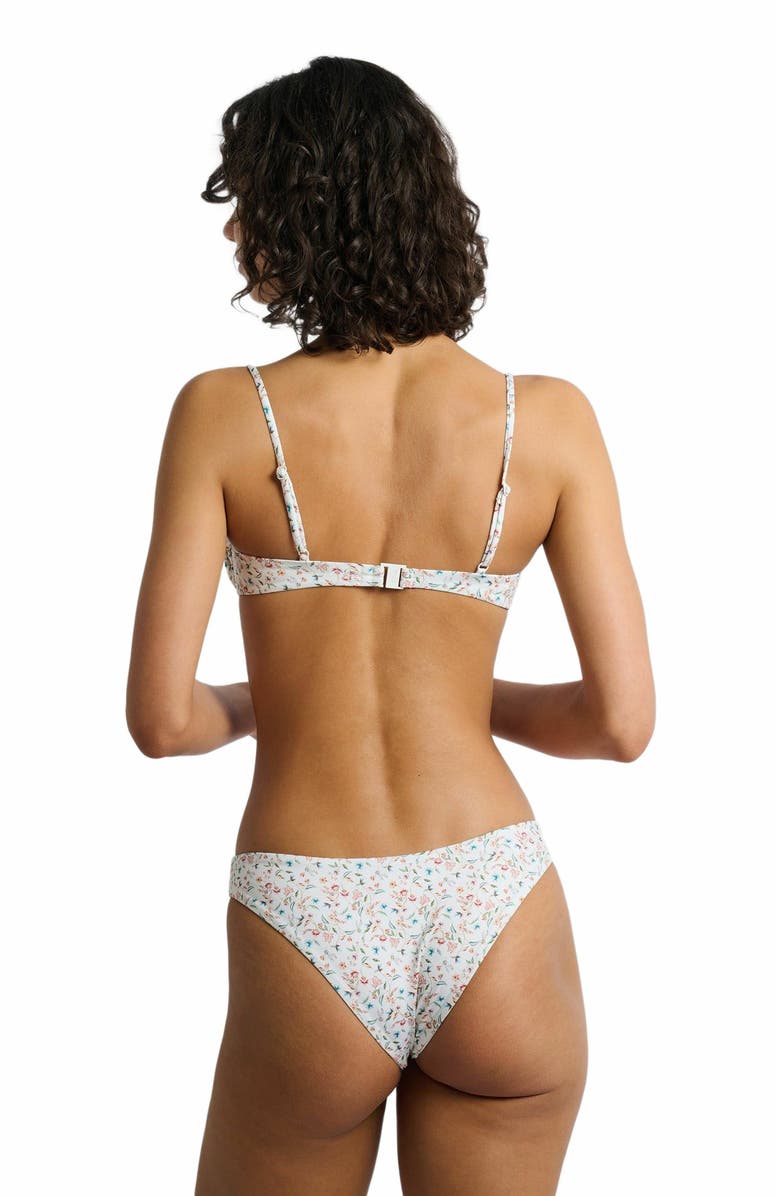 Onia Rose Bikini Top, Alternate, color, White Multi