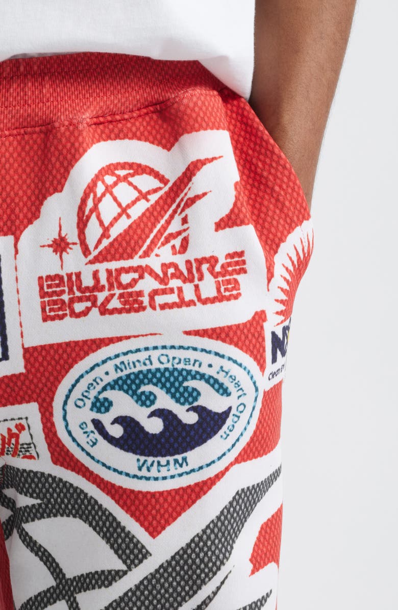 Billionaire Boys Club Fision Oversize Cotton Sweatpants, Alternate, color, White