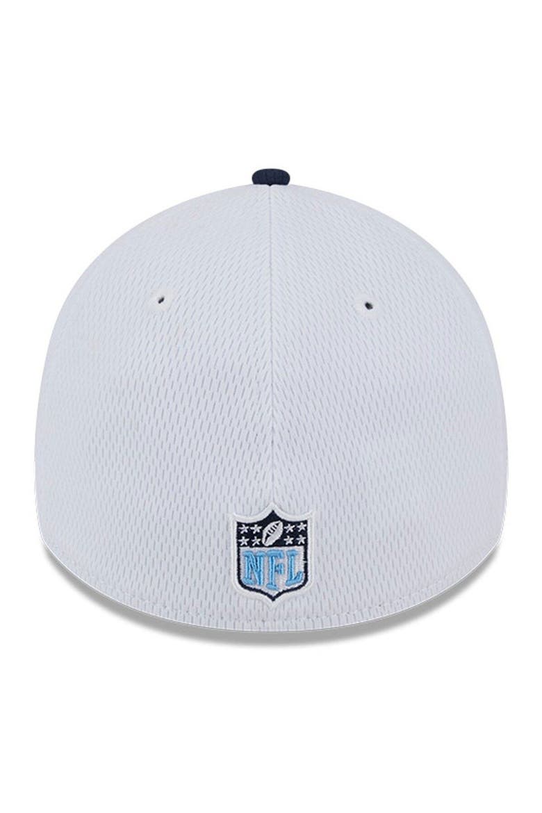 Men's New Era  White/Navy Tennessee Titans 2023 Sideline 39THIRTY Flex Hat, Alternate, color, White
