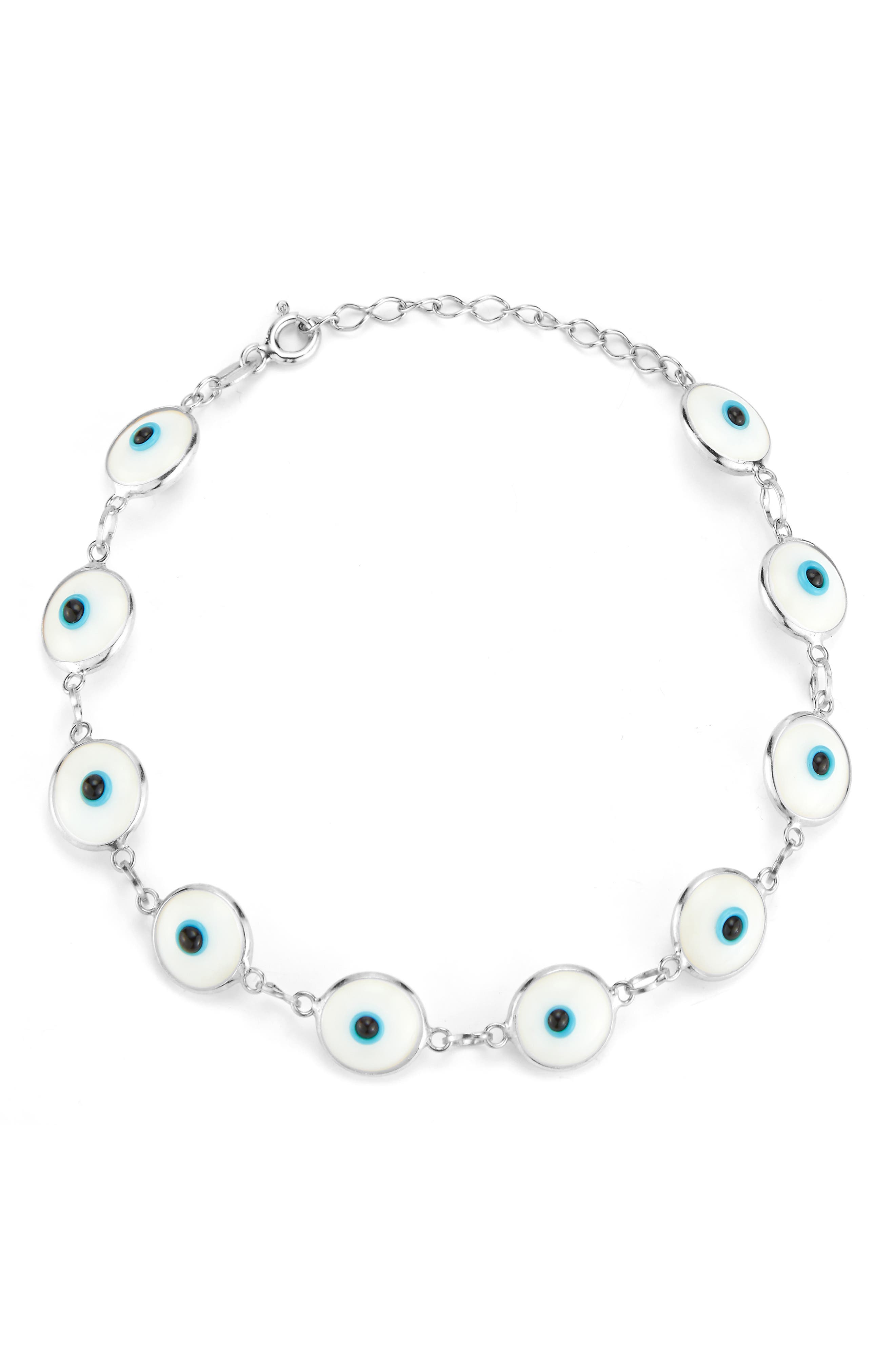 SPHERA MILANO Evil Eye Station Chain Bracelet