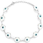 SPHERA MILANO Evil Eye Station Chain Bracelet