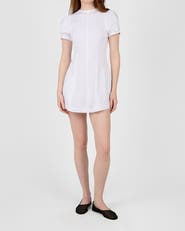 WeWoreWhat Puff Sleeve Peplum Mini Dress