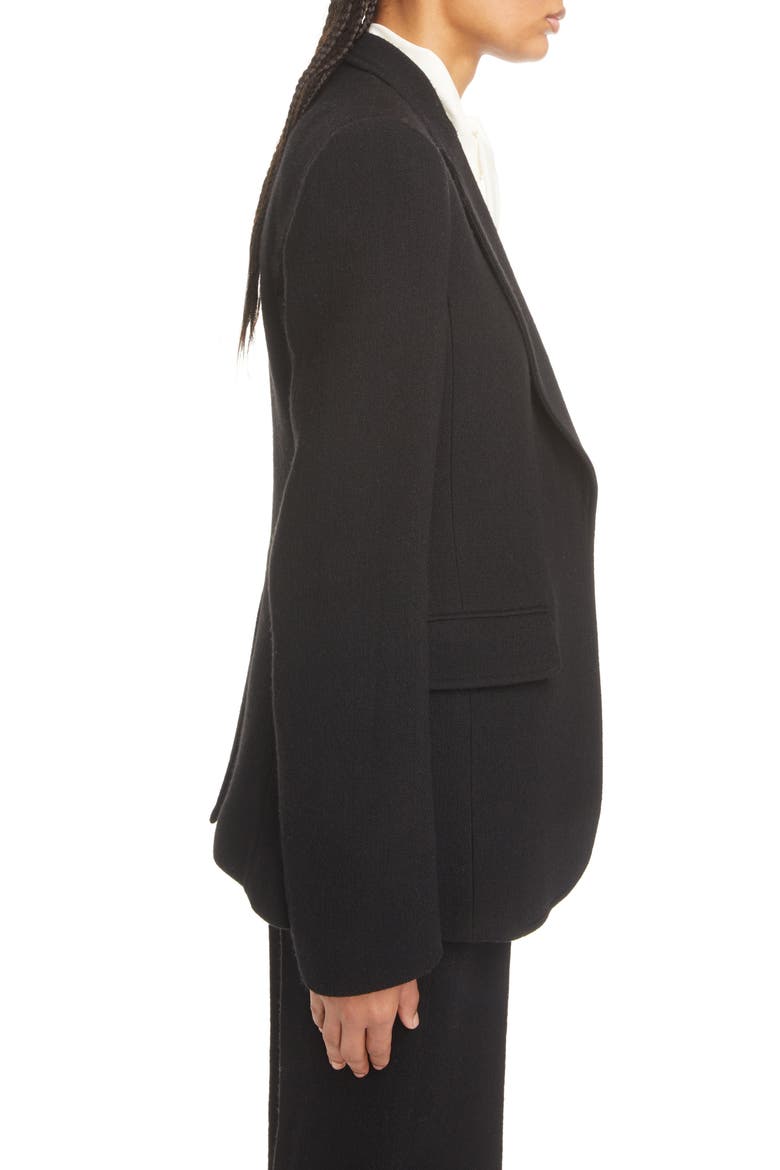 Open Front Wool & Cashmere Blazer, Alternate, color, 001-BLACK