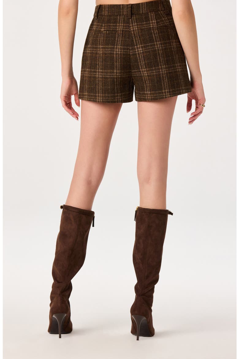Wynn Plaid Shorts, Alternate, color, BROWN PLAID