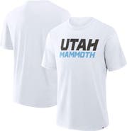 FANATICS Men's Fanatics  White Utah Mammoth Wordmark Stadium Slub T-Shirt