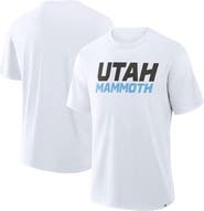 FANATICS Men's Fanatics  White Utah Mammoth Wordmark Stadium Slub T-Shirt