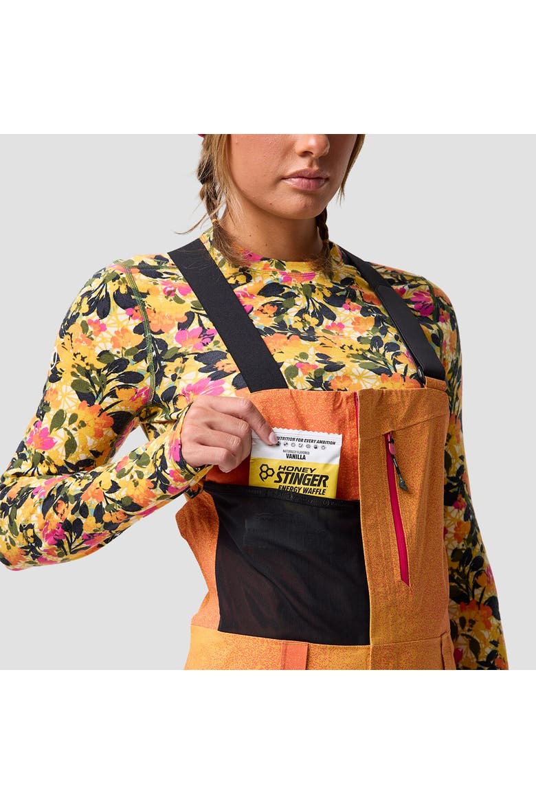 Women's Bga Cottonwoods Lt Xpore 3l Bibs, Alternate, color, Boundary Orange Ombre/Black