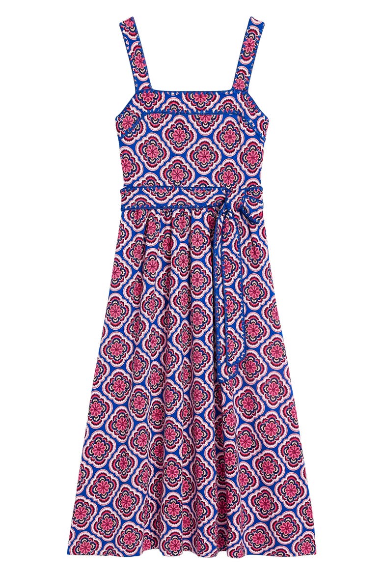 Print Midi Sundress, Alternate, color, MULTI, BOTANIC BLUSH