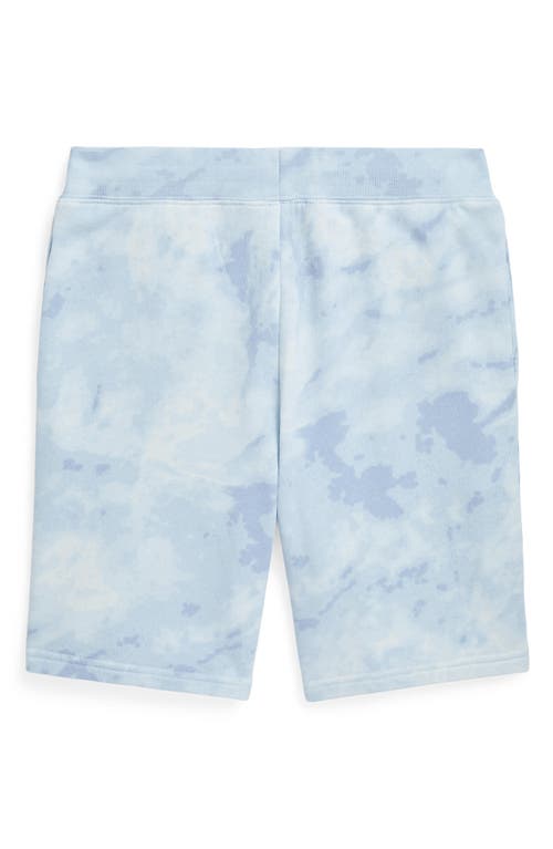 Polo Ralph Lauren Kids' Splash Dye French Terry Drawstring Shorts In Blue